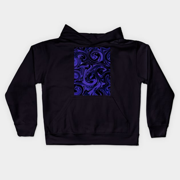 Purple storm Kids Hoodie by Sinmara